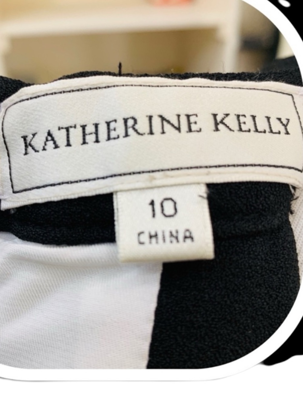 Katherine Kelly Sasha Dress NWT Black White Floral Sheath Cocktail Dress 10 - Picture 8 of 14